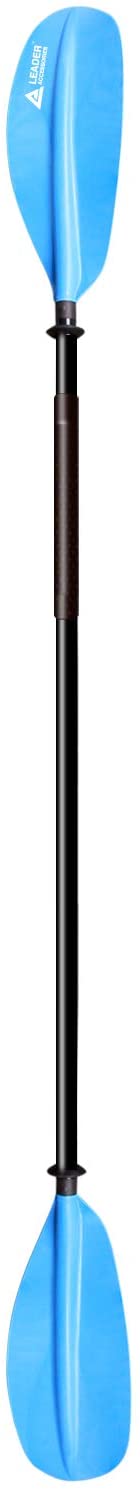 Leader Accessories Kayak Paddle 3 Sizes 7 Colors Available for Kayaking Boating Aluminum Shaft PP Blade